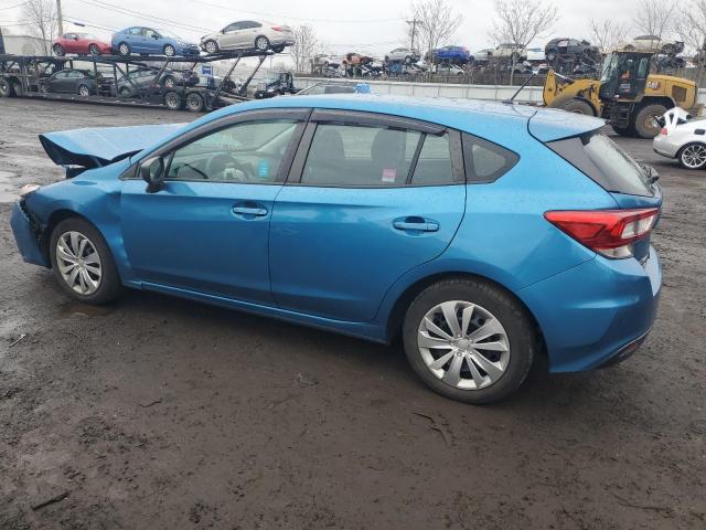 4S3GTAA62J1726422 - 2018 SUBARU IMPREZA BLUE photo 2