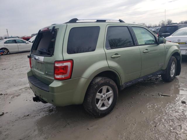 1FMCU59H38KB09684 - 2008 FORD ESCAPE HEV GREEN photo 3