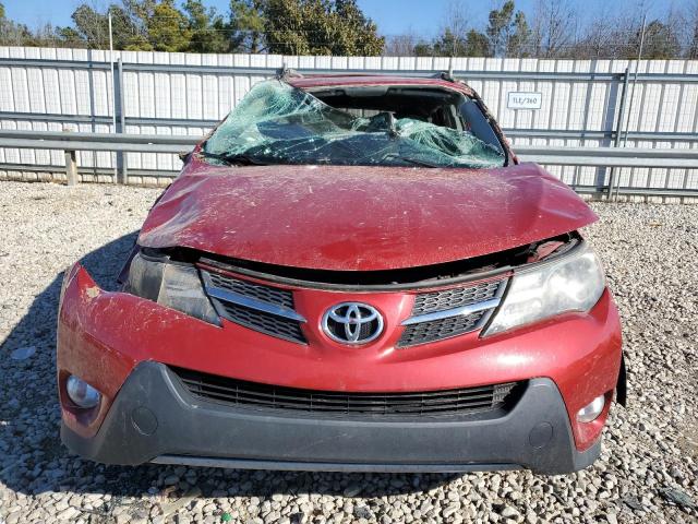 2T3WFREV1EW124377 - 2014 TOYOTA RAV4 XLE RED photo 5