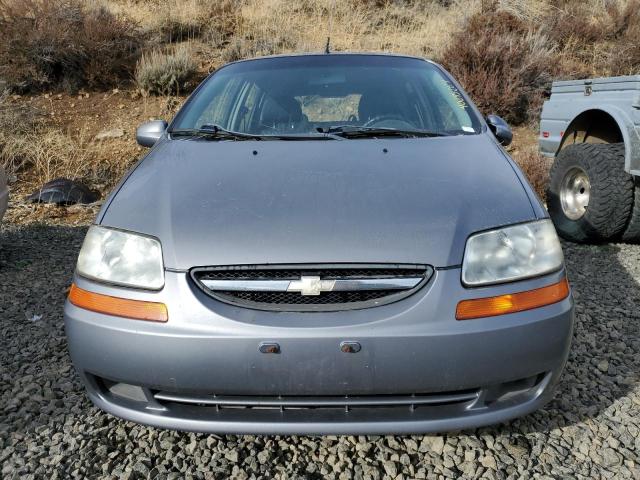 KL1TD66607B784539 - 2007 CHEVROLET AVEO BASE SILVER photo 5