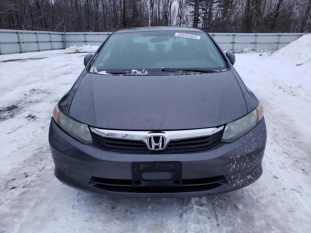 2HGFB2F54CH332673 - 2012 HONDA CIVIC LX GRAY photo 5