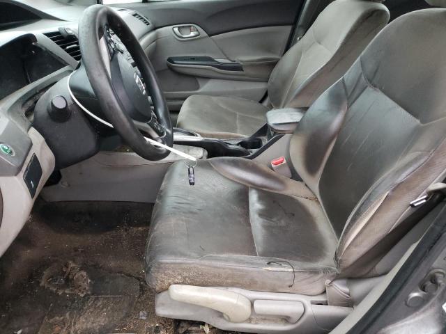 2HGFB2F54CH332673 - 2012 HONDA CIVIC LX GRAY photo 7