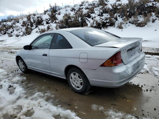 1HGEM21291L022246 - 2001 HONDA CIVIC DX SILVER photo 2