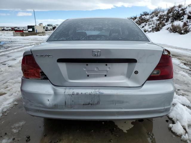 1HGEM21291L022246 - 2001 HONDA CIVIC DX SILVER photo 6