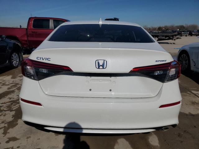 2HGFE2F50PH544077 - 2023 HONDA CIVIC SPORT WHITE photo 6