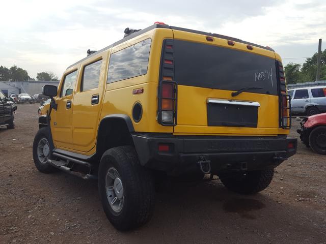 5GRGN23U13H127211 - 2003 HUMMER H2 YELLOW photo 3