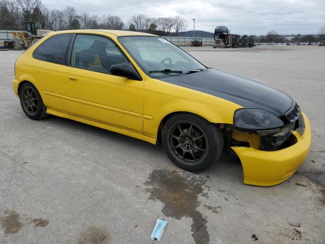 2HGEJ6447XH106150 - 1999 HONDA CIVIC DX YELLOW photo 4