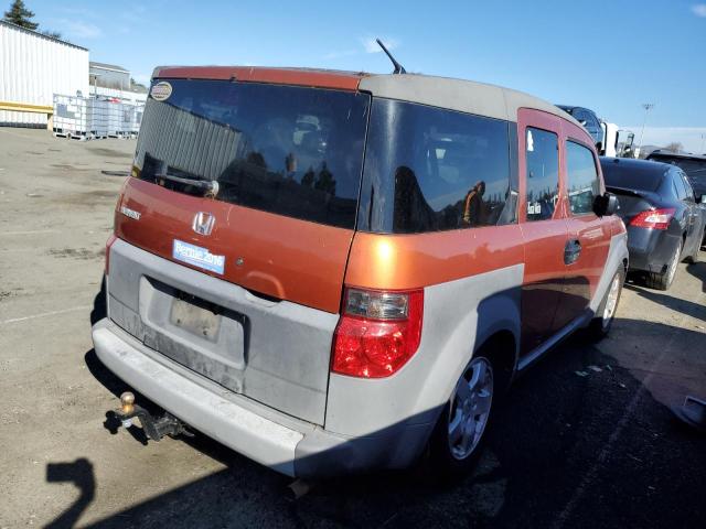 5J6YH28533L049729 - 2003 HONDA ELEMENT EX ORANGE photo 3