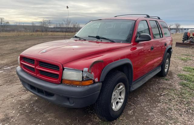 1D4HS38N93F593599 - 2003 DODGE DURANGO SPORT RED photo 2