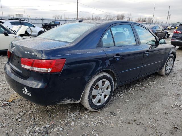 5NPET46C38H352980 - 2008 HYUNDAI SONATA GLS BLUE photo 3