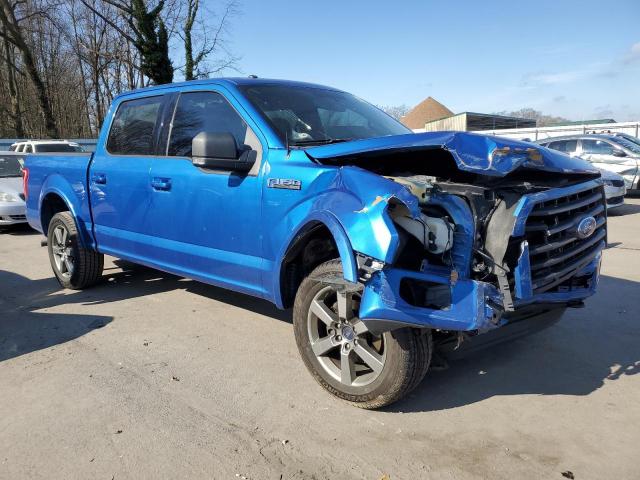 1FTEW1EF4FKE46057 - 2015 FORD F150 SUPERCREW BLUE photo 4
