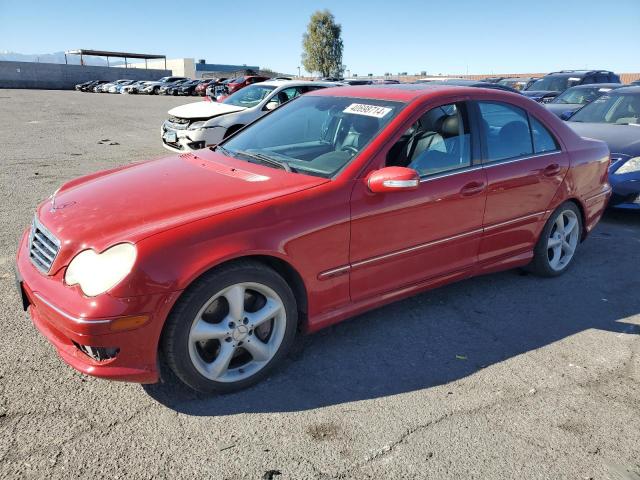 WDBRF40J05F659401 - 2005 MERCEDES-BENZ C 230K SPORT SEDAN RED photo 1