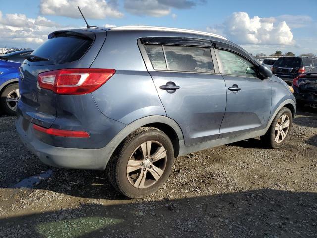 KNDPB3A28D7391115 - 2013 KIA SPORTAGE BASE BLUE photo 3