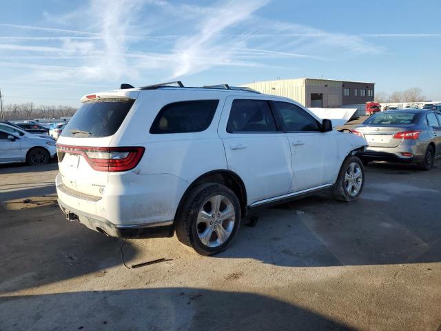 1C4RDJDGXEC323258 - 2014 DODGE DURANGO LIMITED WHITE photo 3