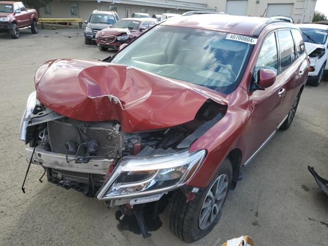 5N1AR2MMXDC664907 - 2013 NISSAN PATHFINDER S RED photo 1