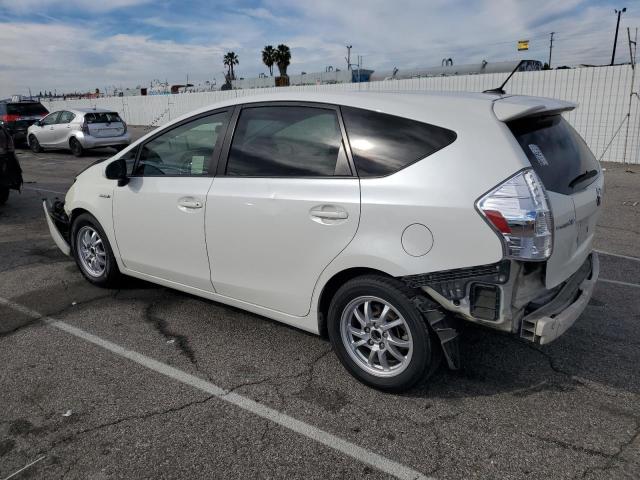 JTDZN3EU0D3264491 - 2013 TOYOTA PRIUS V WHITE photo 2