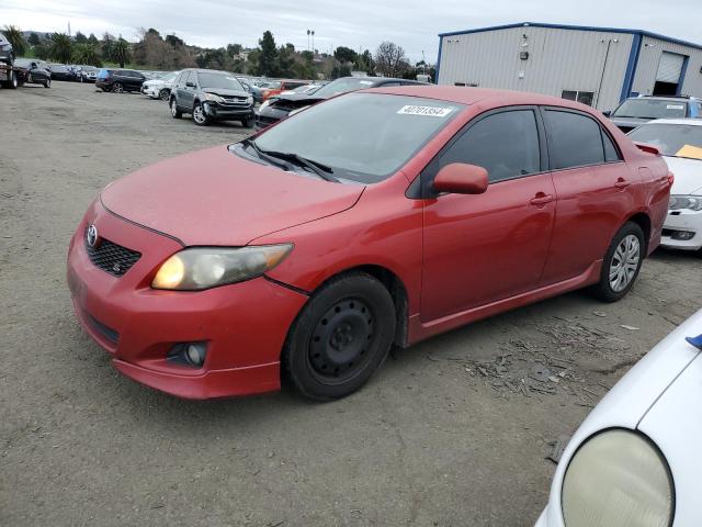 1NXBU40E59Z108776 - 2009 TOYOTA COROLLA BASE BURGUNDY photo 1