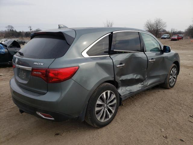 5FRYD3H49EB019668 - 2014 ACURA MDX TECHNOLOGY CHARCOAL photo 3