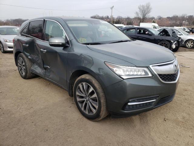 5FRYD3H49EB019668 - 2014 ACURA MDX TECHNOLOGY CHARCOAL photo 4