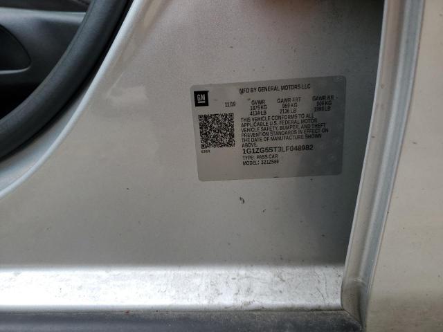 1G1ZG5ST3LF048982 - 2020 CHEVROLET MALIBU RS 银色 照片 12