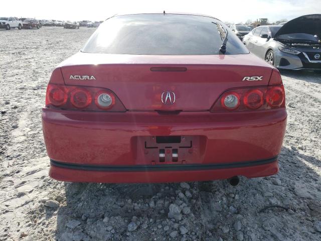 JH4DC54886S016111 - 2006 ACURA RSX RED photo 6