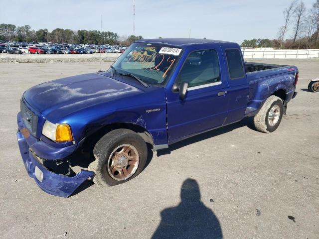 1FTYR14E64PA46840 - 2004 FORD RANGER SUPER CAB BLUE photo 1