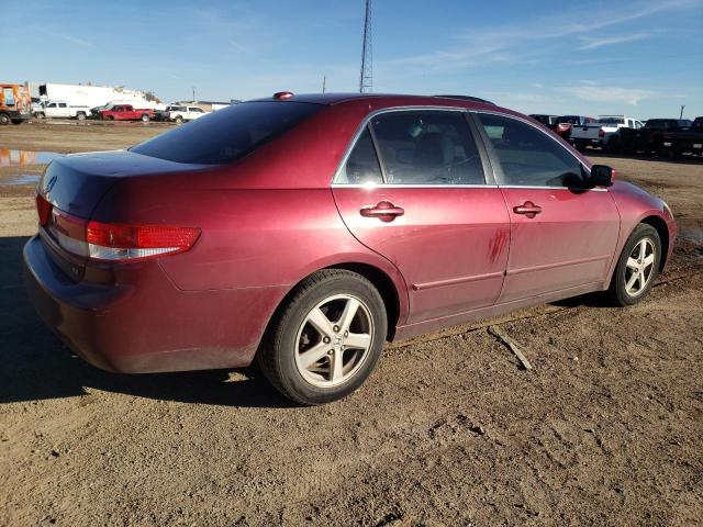 1HGCM568X4A101950 - 2004 HONDA ACCORD EX MAROON photo 3