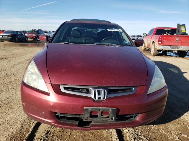 1HGCM568X4A101950 - 2004 HONDA ACCORD EX MAROON photo 5