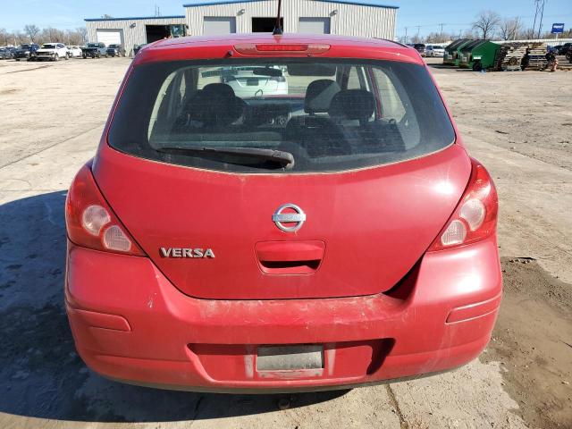 3N1BC1CP9AL459856 - 2010 NISSAN VERSA S RED photo 6