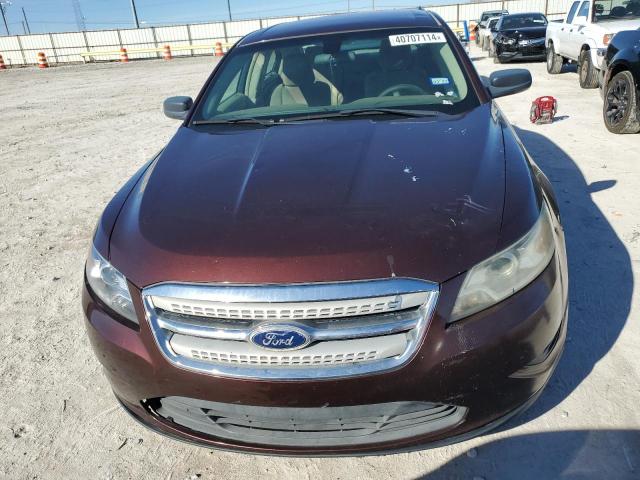 1FAHP2DW5AG166165 - 2010 FORD TAURUS SE BURGUNDY photo 5