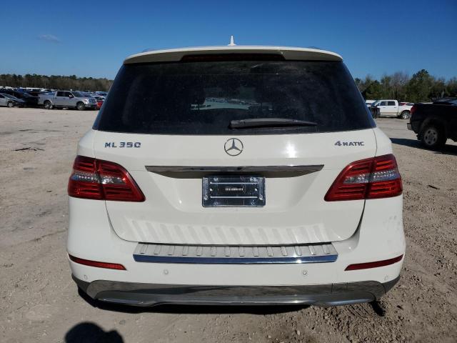4JGDA5HB6CA008549 - 2012 MERCEDES-BENZ ML 350 4MATIC WHITE photo 6