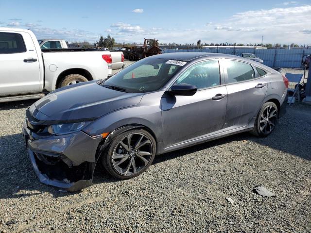2HGFC2F87MH519284 - 2021 HONDA CIVIC SPORT 灰色 照片 1