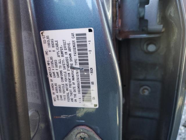 1HGCM56437A107414 - 2007 HONDA ACCORD LX SILVER photo 12