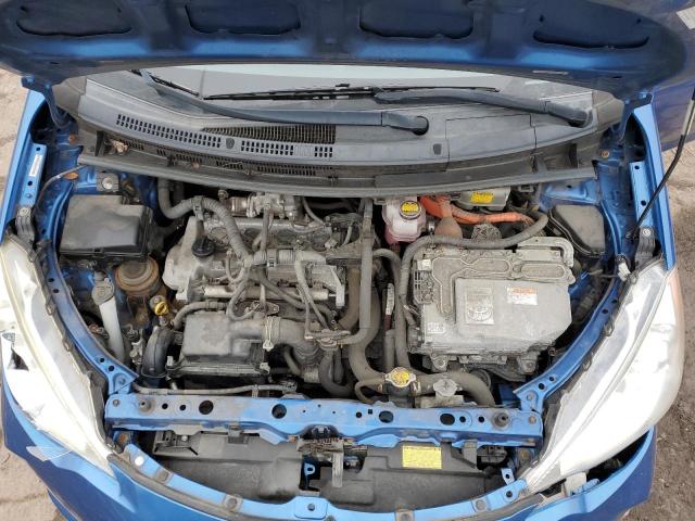 JTDKDTB37D1549345 - 2013 TOYOTA PRIUS C BLUE photo 11