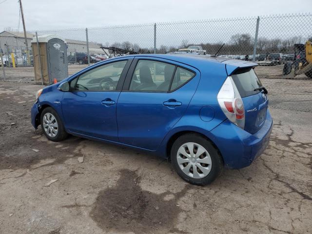 JTDKDTB37D1549345 - 2013 TOYOTA PRIUS C BLUE photo 2