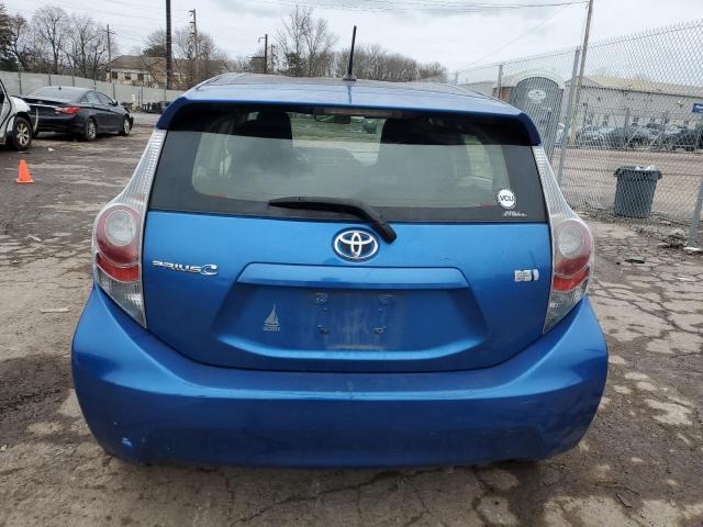 JTDKDTB37D1549345 - 2013 TOYOTA PRIUS C BLUE photo 6