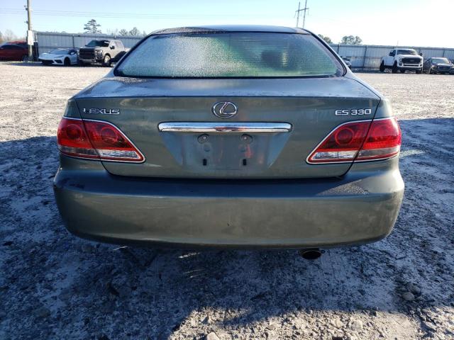 JTHBA30G955074076 - 2005 LEXUS ES 330 GREEN photo 6