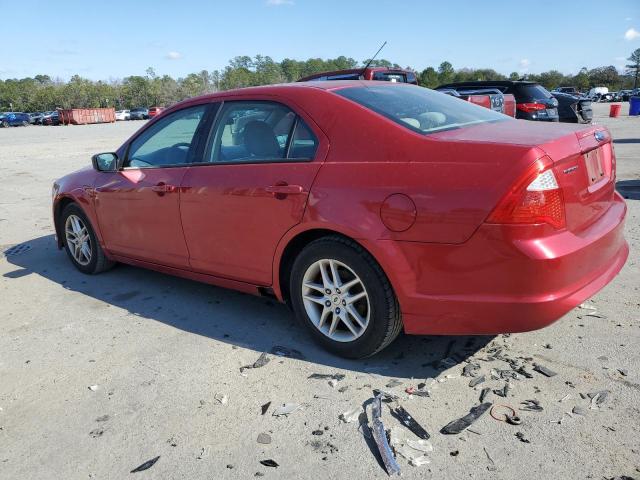 3FAHP0GA4AR283250 - 2010 FORD FUSION S RED photo 2