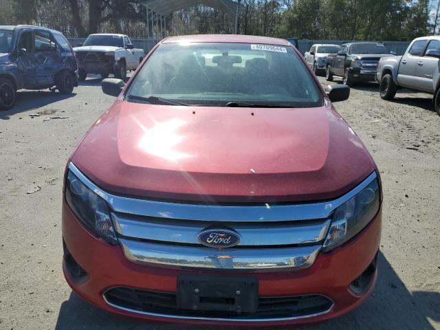 3FAHP0GA4AR283250 - 2010 FORD FUSION S RED photo 5