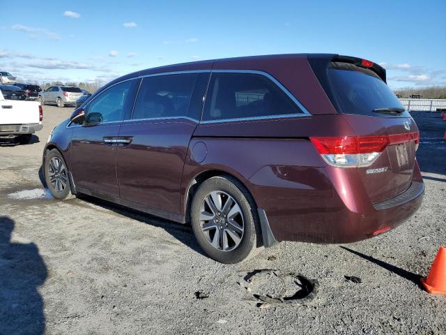 5FNRL5H91FB063715 - 2015 HONDA ODYSSEY TOURING BURGUNDY photo 2