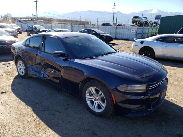 2C3CDXBGXFH918089 - 2015 DODGE CHARGER SE BLUE photo 4