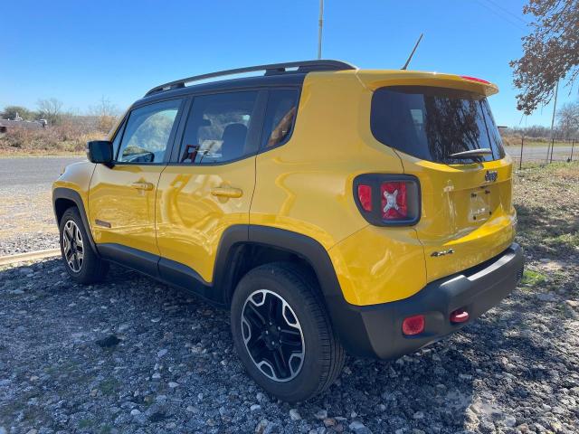 ZACCJBCT8GPE23716 - 2016 JEEP RENEGADE TRAILHAWK YELLOW photo 3