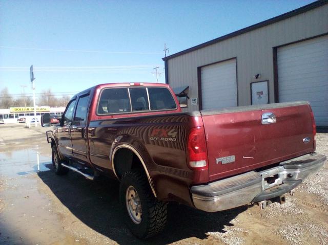 1FTSW31P04EA12114 - 2004 FORD F350 SRW SUPER DUTY MAROON photo 3