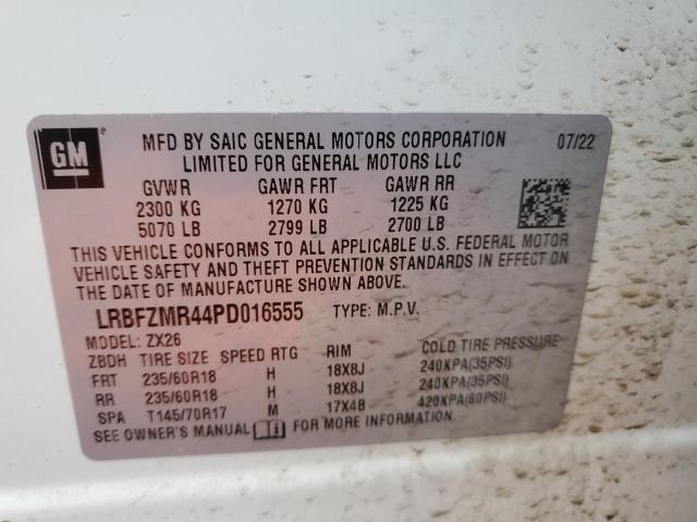 LRBFZMR44PD016555 - 2023 BUICK ENVISION PREFERRED WHITE photo 13