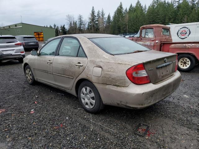 4T1BE32K13U659319 - 2003 TOYOTA CAMRY LE BEIGE photo 2