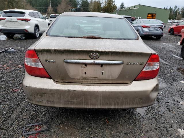 4T1BE32K13U659319 - 2003 TOYOTA CAMRY LE BEIGE photo 6