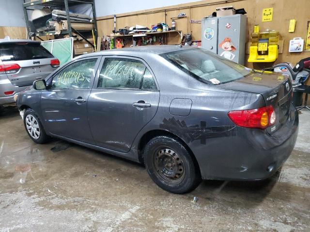 2T1BU40EX9C161233 - 2009 TOYOTA COROLLA BASE GRAY photo 2