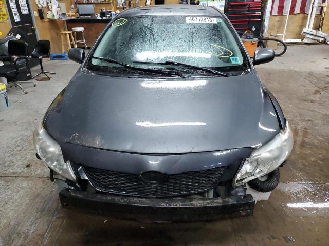 2T1BU40EX9C161233 - 2009 TOYOTA COROLLA BASE GRAY photo 5