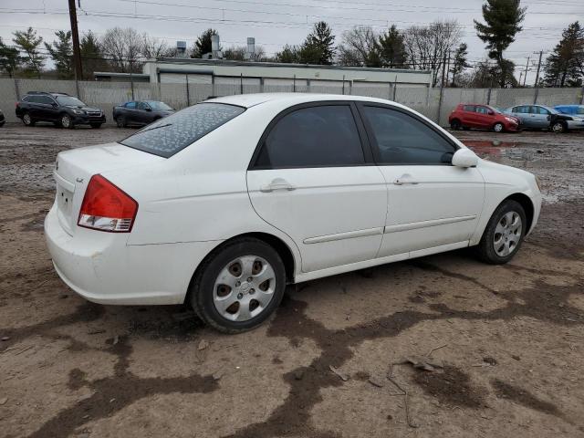 KNAFE221495625852 - 2009 KIA SPECTRA EX WHITE photo 3