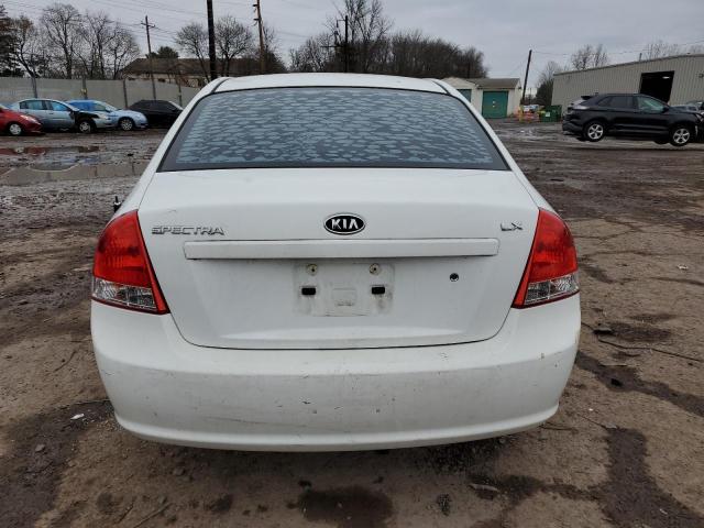 KNAFE221495625852 - 2009 KIA SPECTRA EX WHITE photo 6